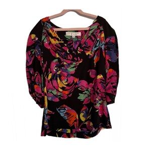 TRINA TURK-SILK-Stunning Blouse sz P